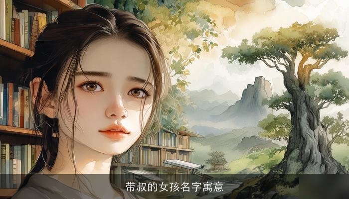带叔的女孩名字寓意