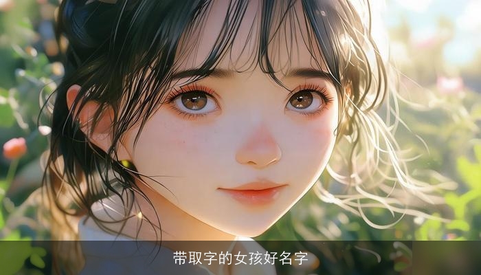 带取字的女孩好名字