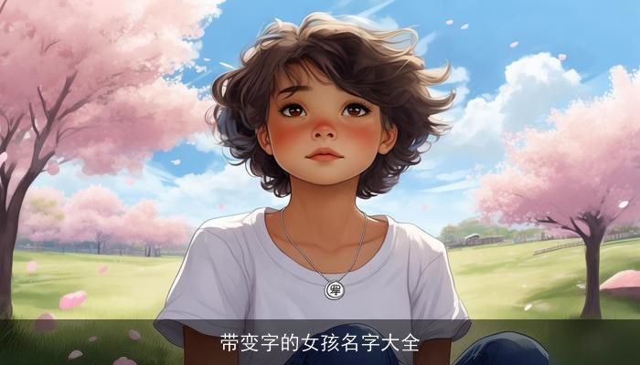 带变字的女孩名字大全