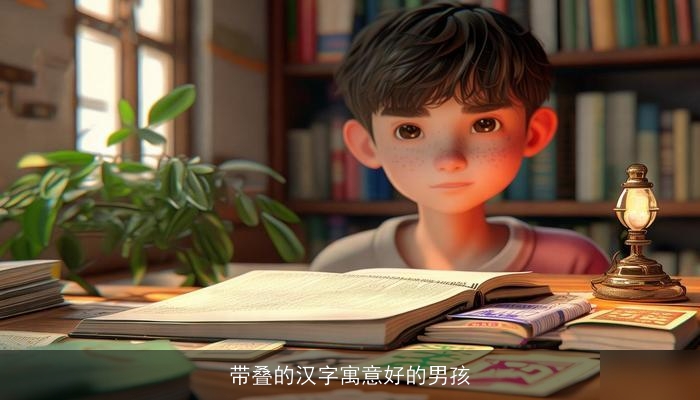 带叠的汉字寓意好的男孩