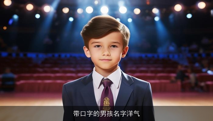 带口字的男孩名字洋气