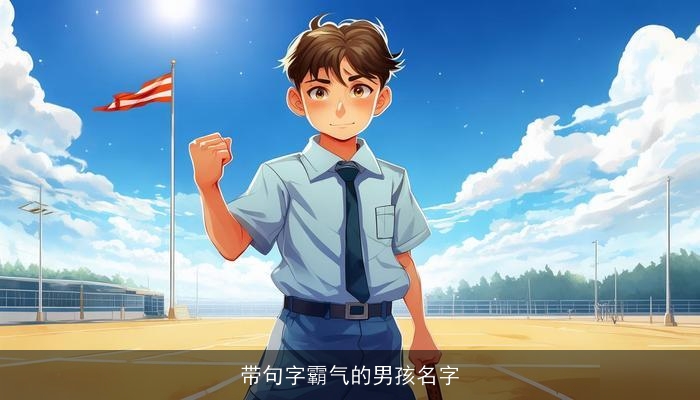 带句字霸气的男孩名字