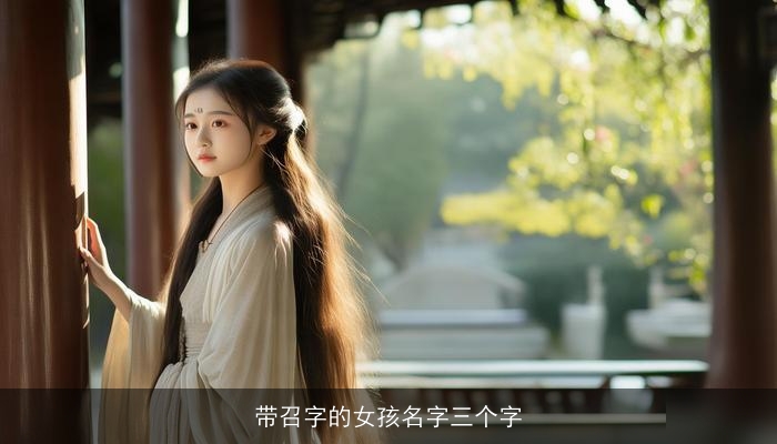 带召字的女孩名字三个字