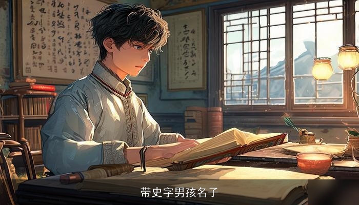 带史字男孩名子