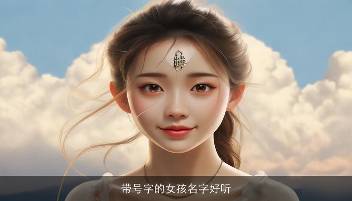 带号字的女孩名字好听