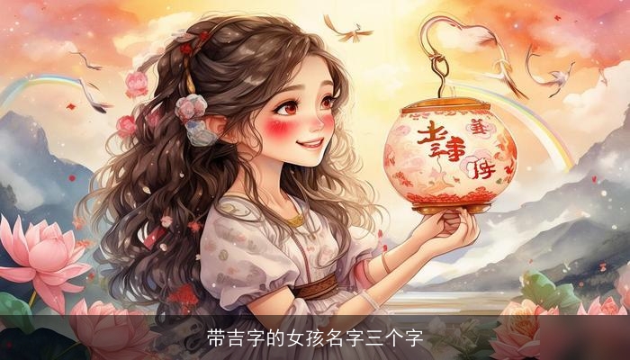 带吉字的女孩名字三个字