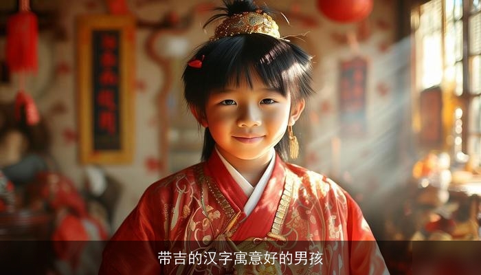 带吉的汉字寓意好的男孩