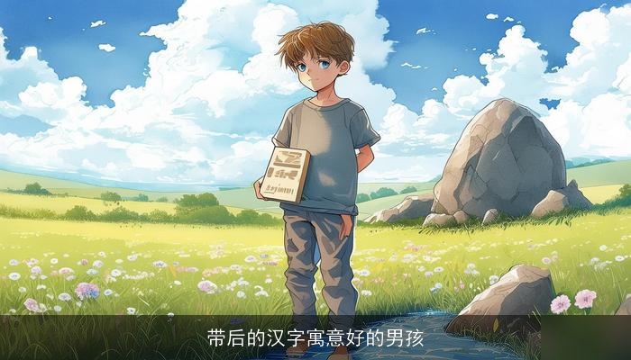 带后的汉字寓意好的男孩