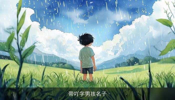 带吖字男孩名子