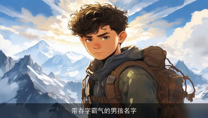 带吞字霸气的男孩名字