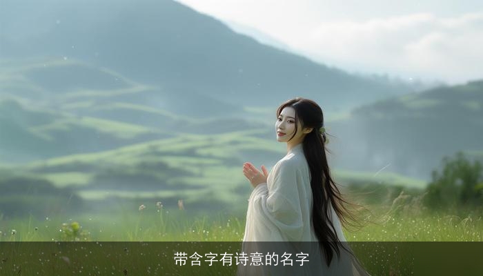 带含字有诗意的名字