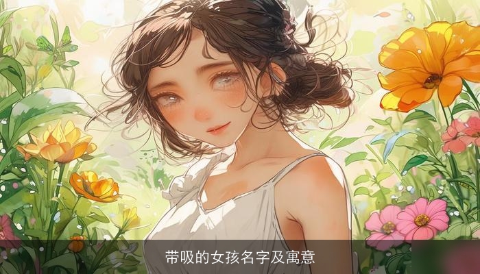 带吸的女孩名字及寓意