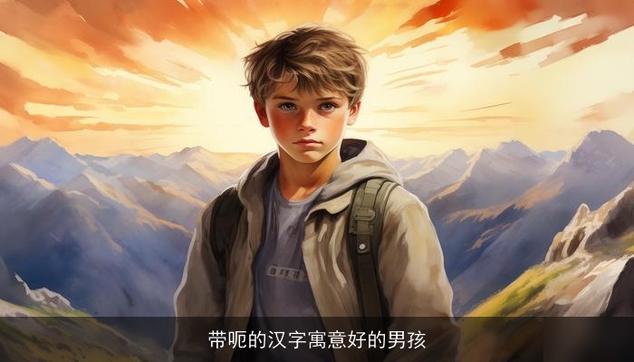 带呃的汉字寓意好的男孩