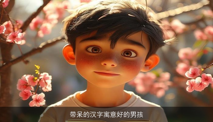 带呆的汉字寓意好的男孩