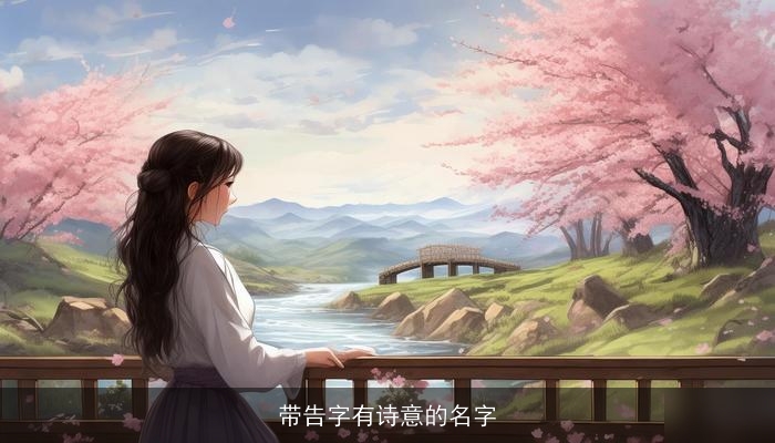 带告字有诗意的名字