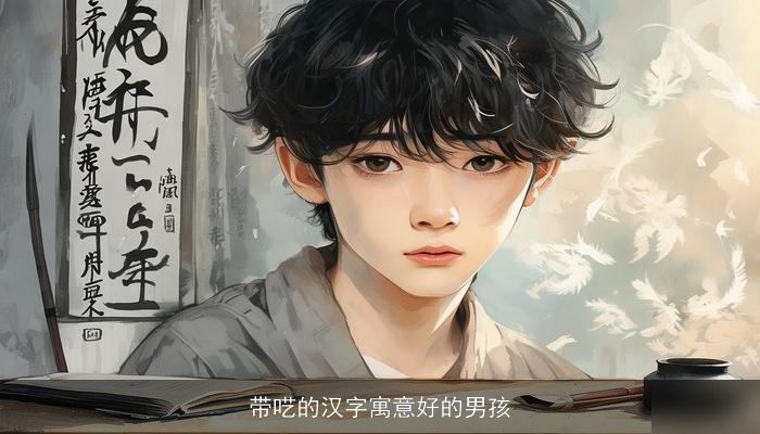 带呓的汉字寓意好的男孩