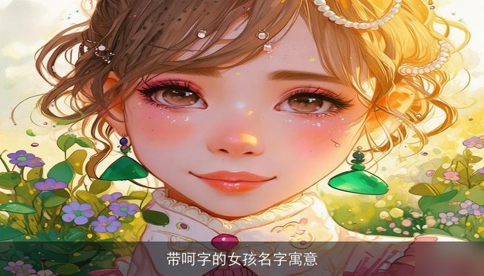 带呵字的女孩名字寓意