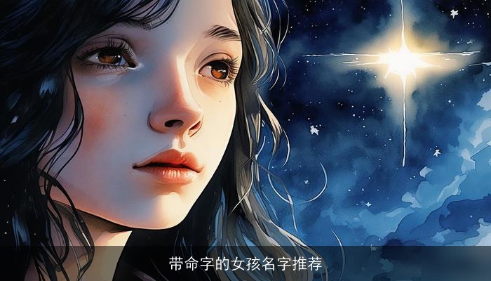 带命字的女孩名字推荐
