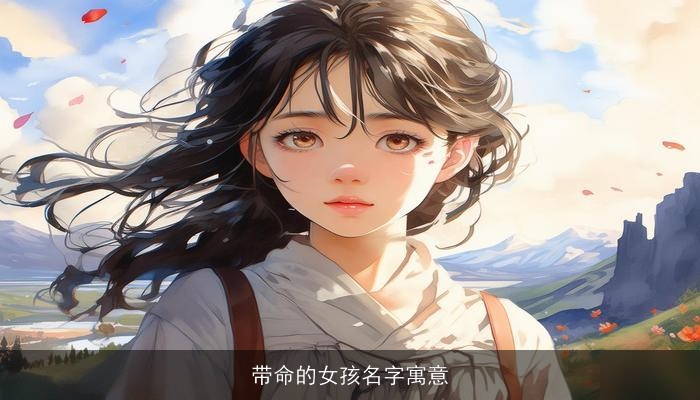 带命的女孩名字寓意