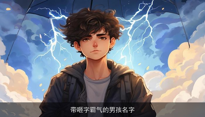 带咂字霸气的男孩名字