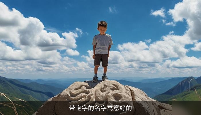 带咆字的名字寓意好的