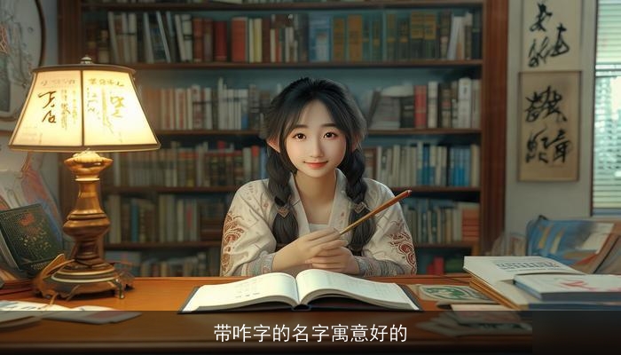 带咋字的名字寓意好的