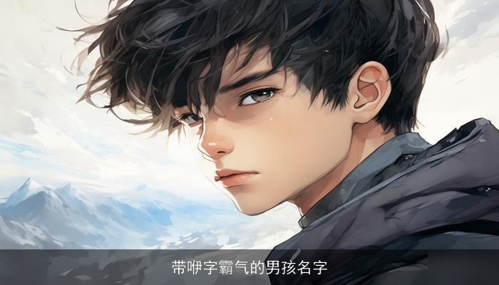 带咿字霸气的男孩名字