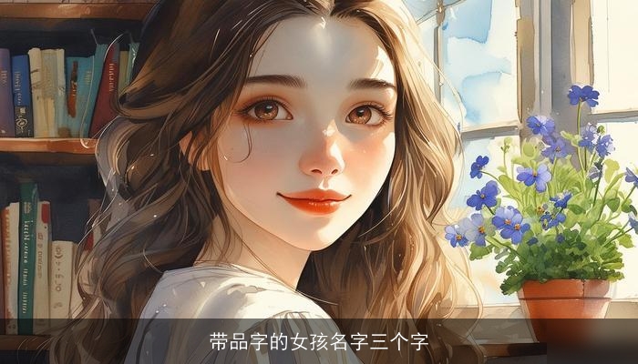 带品字的女孩名字三个字