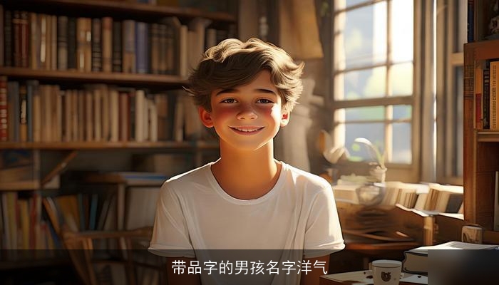带品字的男孩名字洋气