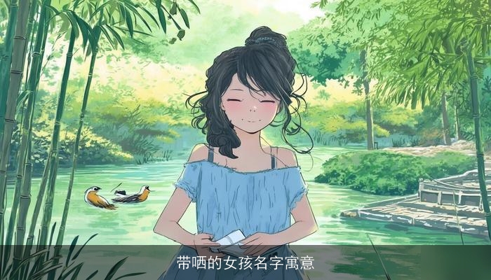 带哂的女孩名字寓意