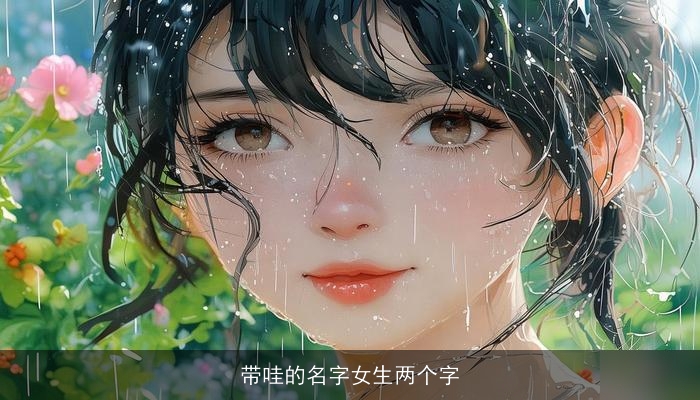 带哇的名字女生两个字