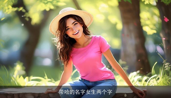 带哈的名字女生两个字