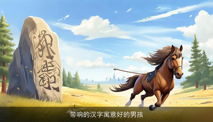带响的汉字寓意好的男孩