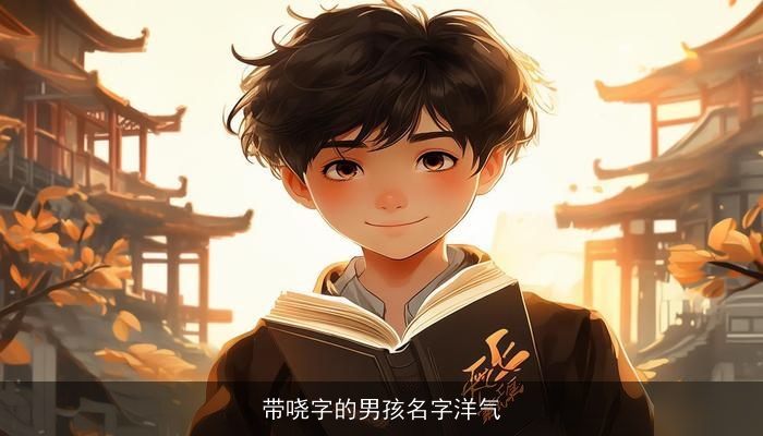 带哓字的男孩名字洋气