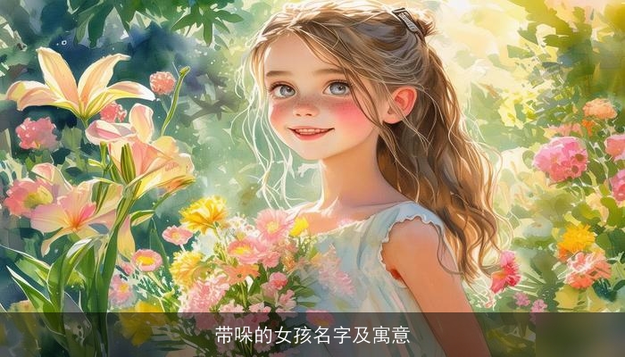 带哚的女孩名字及寓意