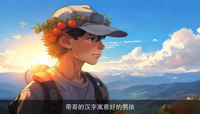 带哥的汉字寓意好的男孩