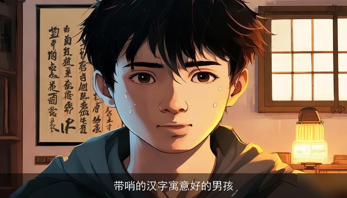 带哨的汉字寓意好的男孩