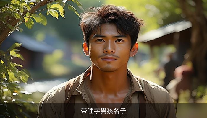 带哩字男孩名子
