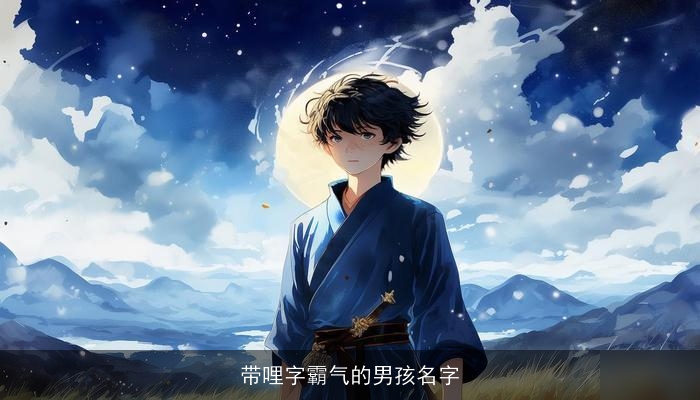 带哩字霸气的男孩名字