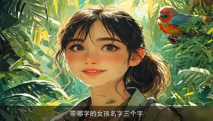 带哪字的女孩名字三个字