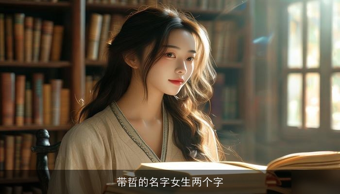 带哲的名字女生两个字