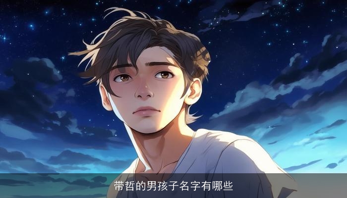 带哲的男孩子名字有哪些