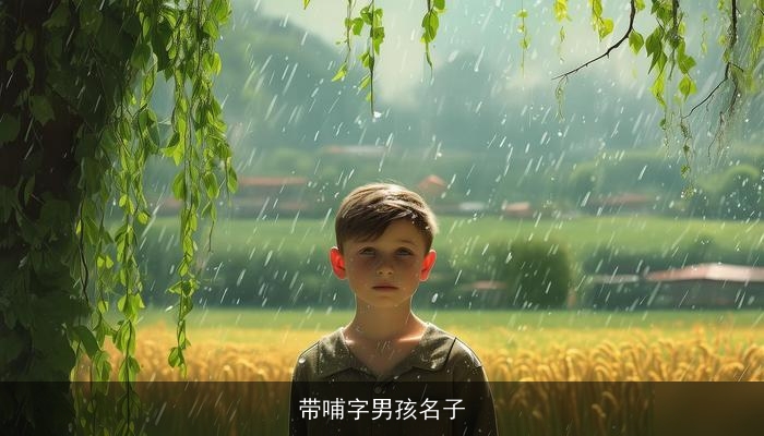 带哺字男孩名子