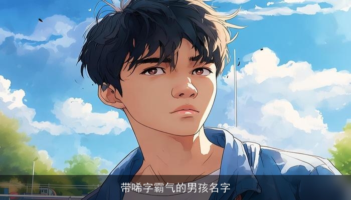 带唏字霸气的男孩名字