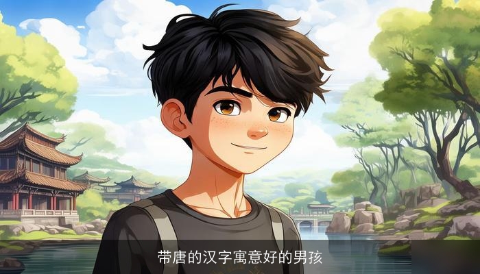 带唐的汉字寓意好的男孩