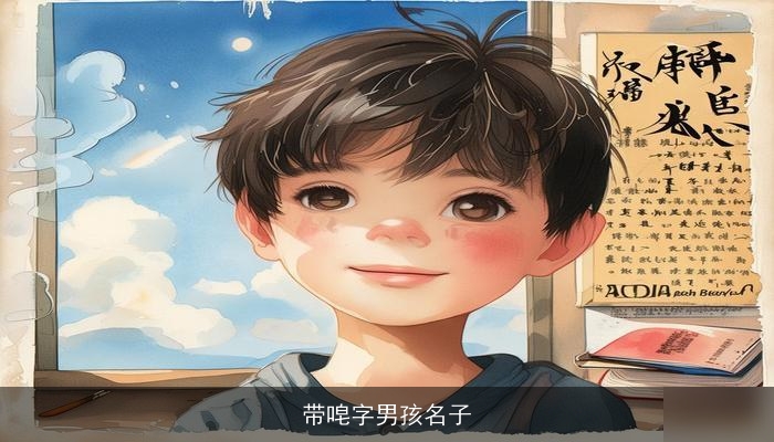带唣字男孩名子