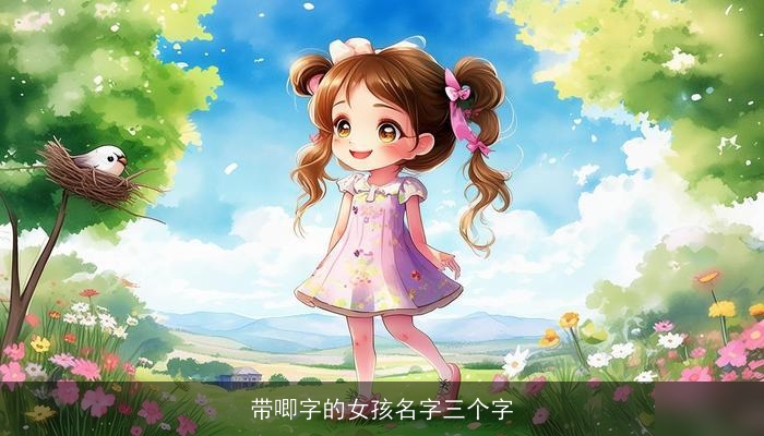 带唧字的女孩名字三个字