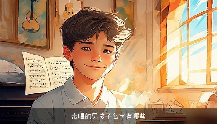 带唱的男孩子名字有哪些
