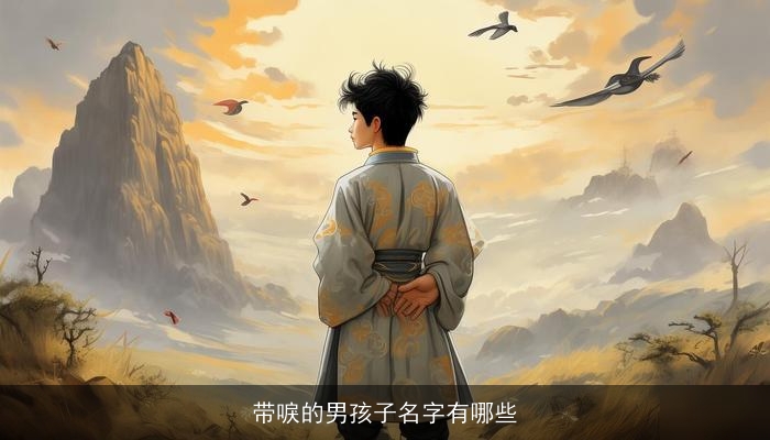 带唳的男孩子名字有哪些