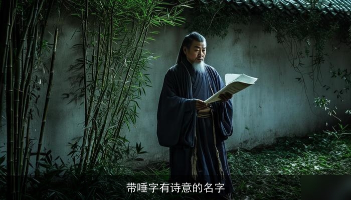 带唾字有诗意的名字
